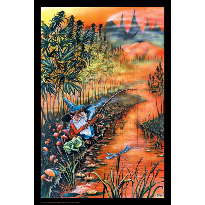 Gnome Fishing Blacklight