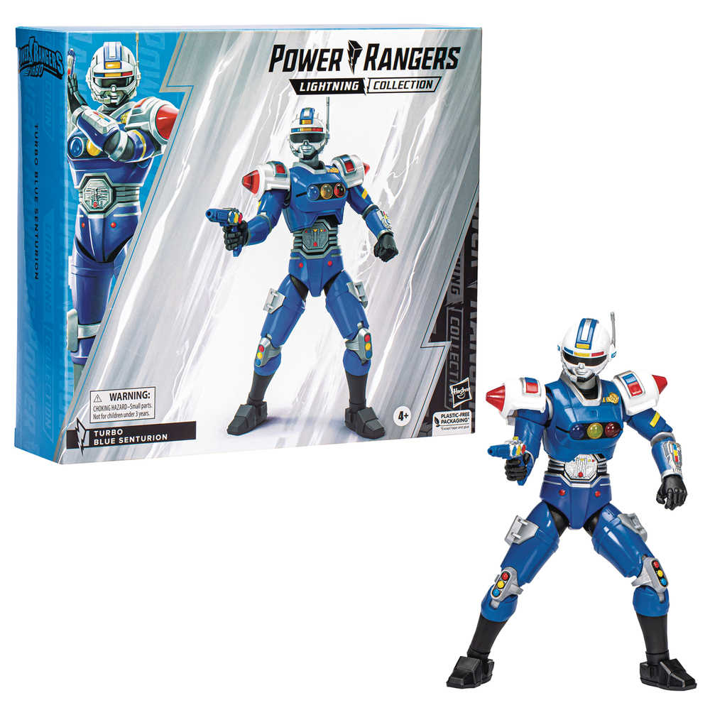 Power Rangers Lightning Turbo Blue Cent Deluxe 6in Action Figure