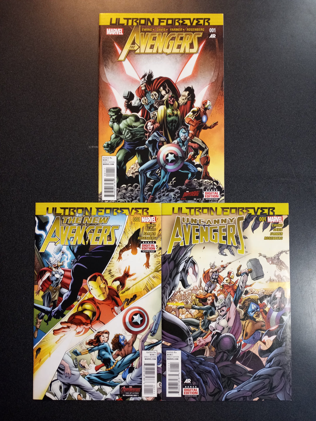 Avengers Ultron Forever 3 Comic Set