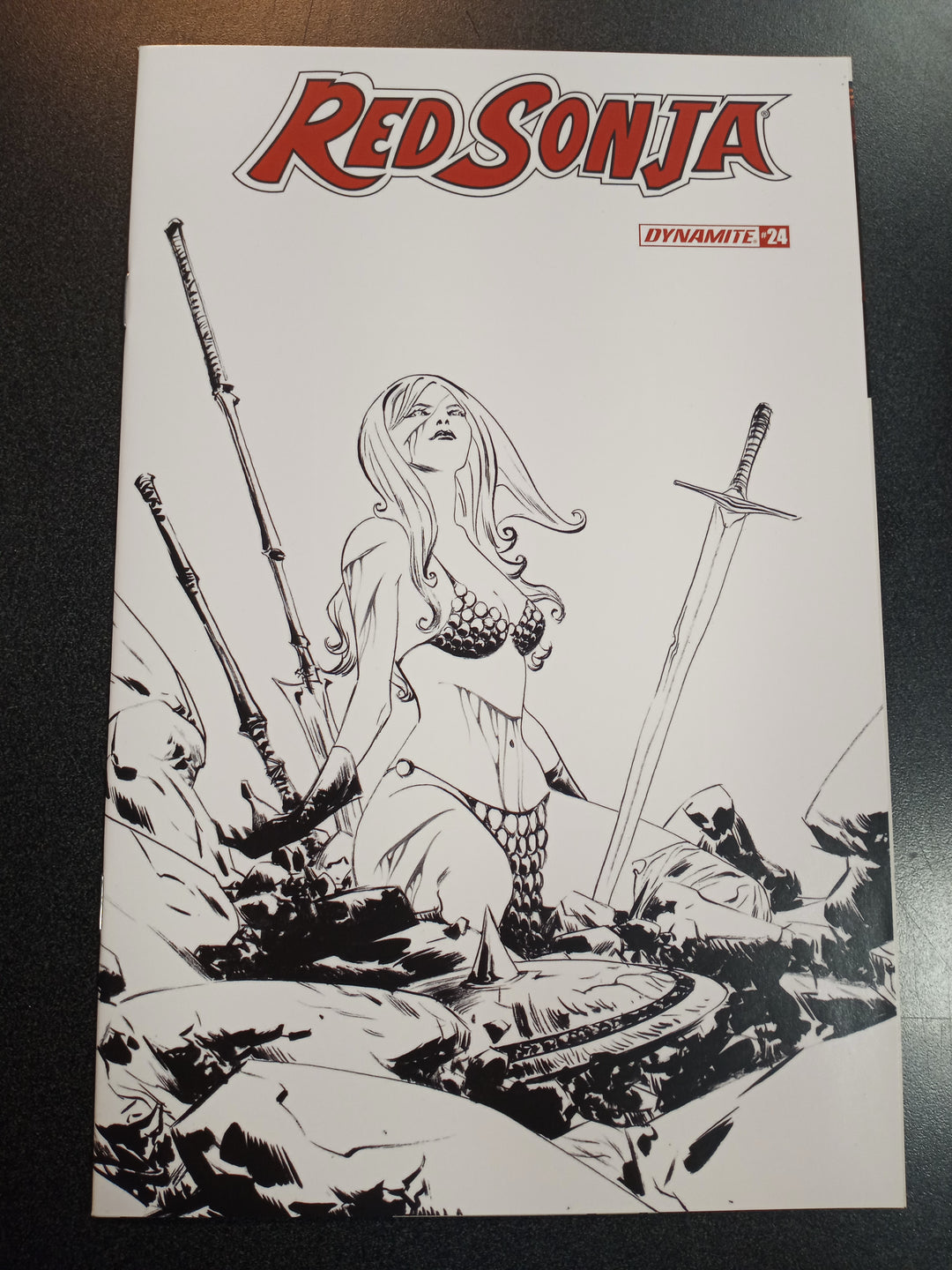 Red Sonja #24 1:20 Lee B&W Variant