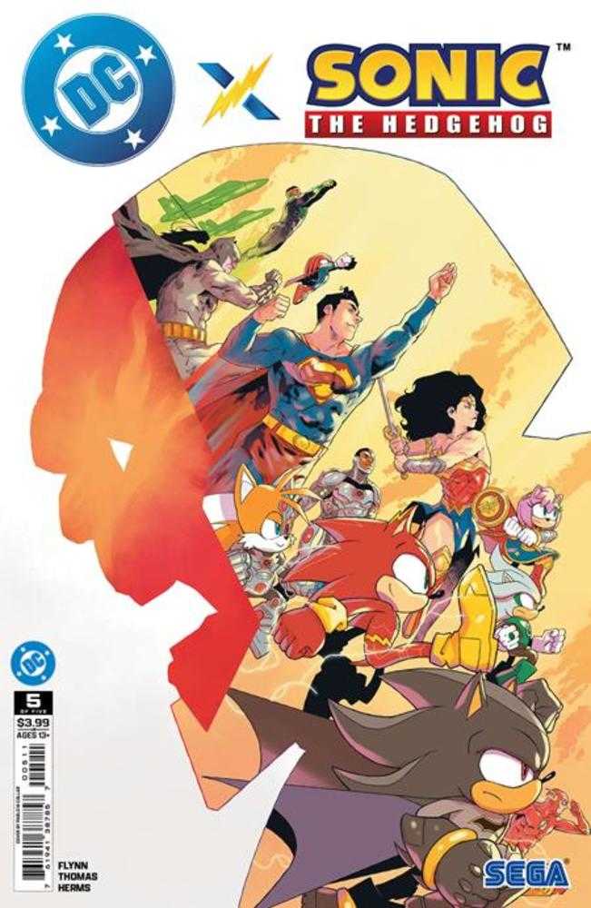 DC X Sonic The Hedgehog #5 Cover A Pablo M Collar