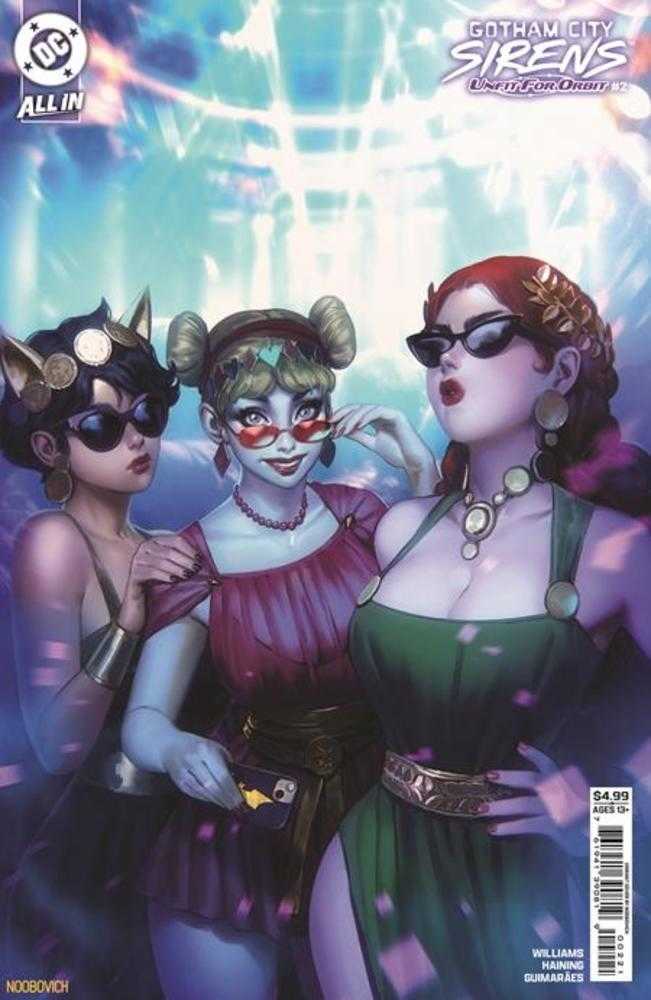Gotham City Sirens Unfit For Orbit #2 Cover B Noobovich Variant
