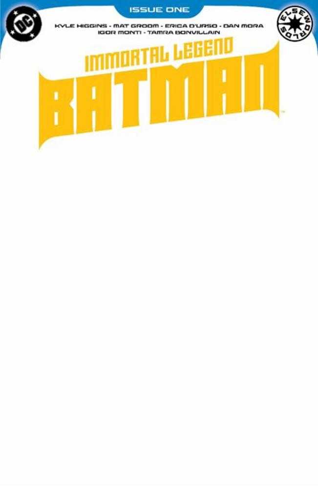 Immortal Legend Batman #1 Cover D Blank Variant