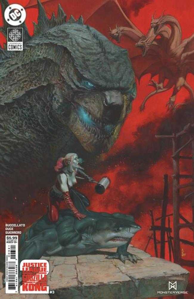 Justice League vs Godzilla vs Kong 2 #3 Cover B Riccardo Federici Variant