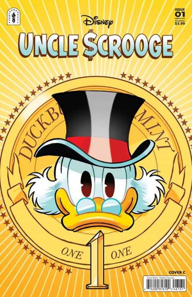 Uncle Scrooge Flintheart Glomgolds Sinister Secret #1 Cover C Andrea Freccero Variant