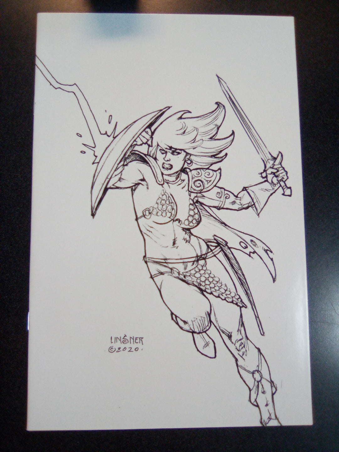 Red Sonja The Superpowers #4 1:45 Linsner B&W Virgin Variant