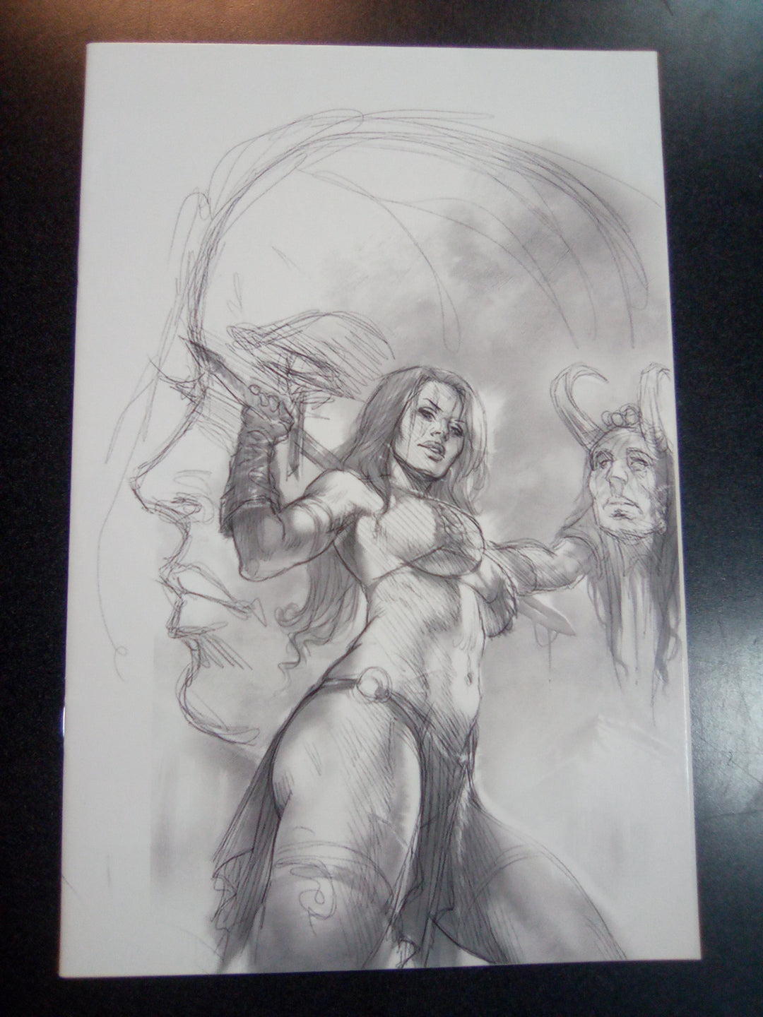 Red Sonja Age Of Chaos #3 1:15 Parrillo B&W Virgin Foc In
