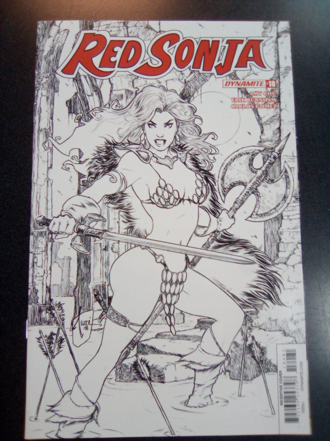 Red Sonja #18 1:30 Billy Tucci B&W Variant