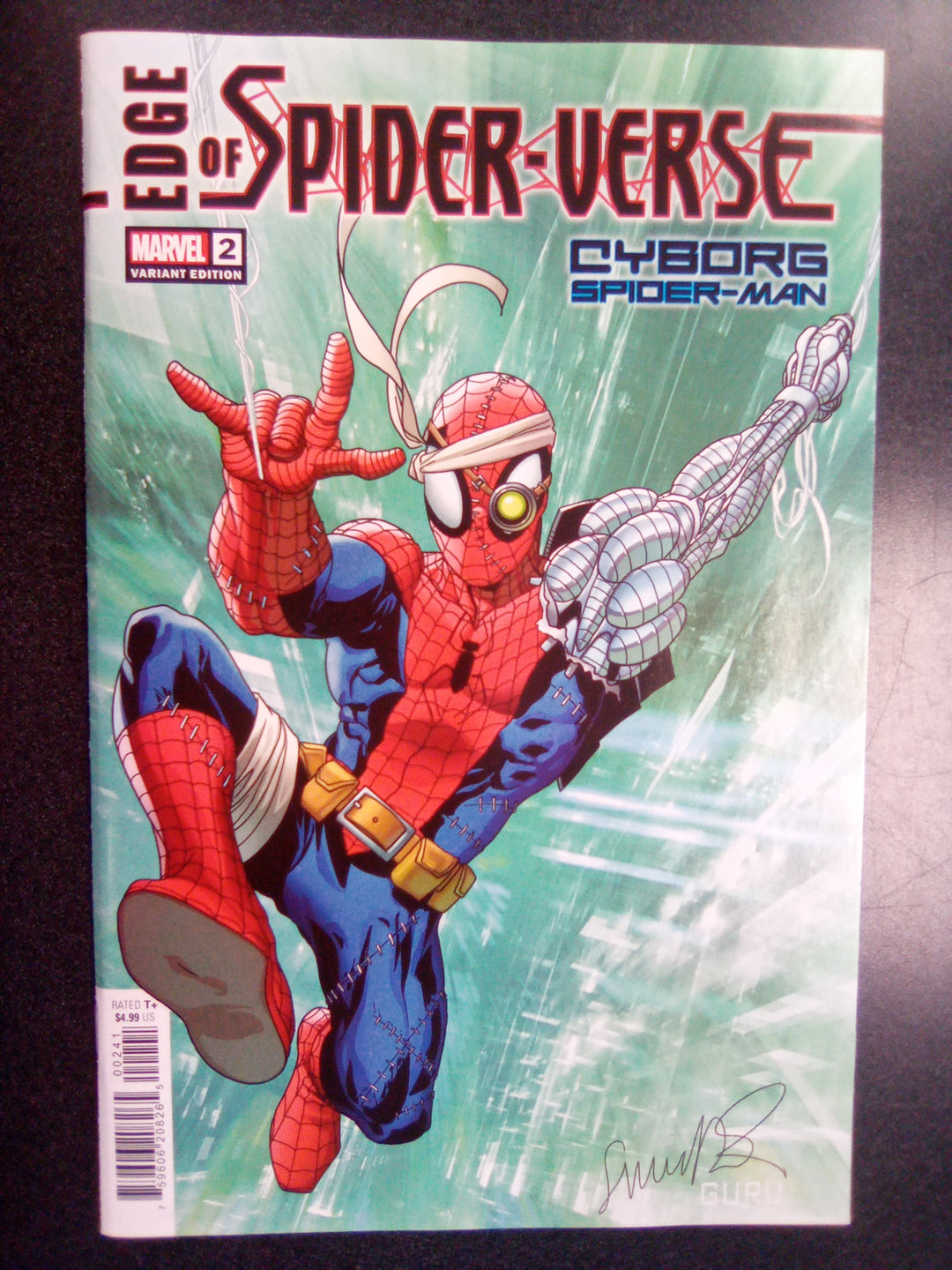 Edge Of Spider-Verse #2 Salvador Larroca Cyborg Spider-Man Variant