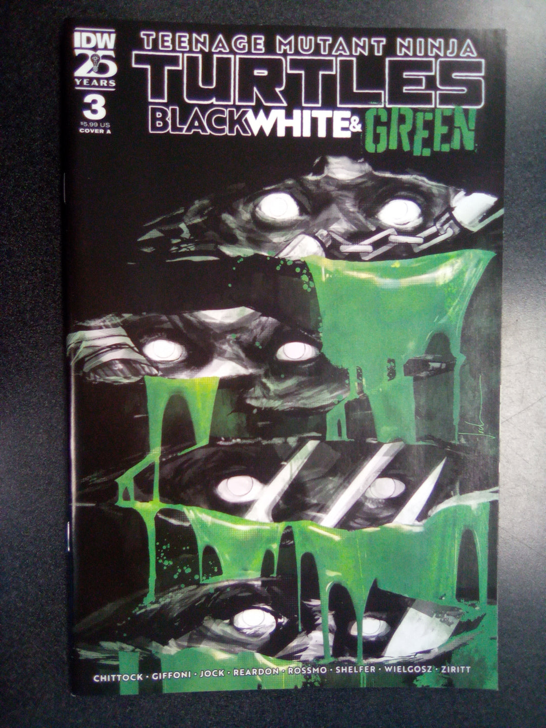 Teenage Mutant Ninja Turtles: Black, White, And Green #3 Cover A (Jock)