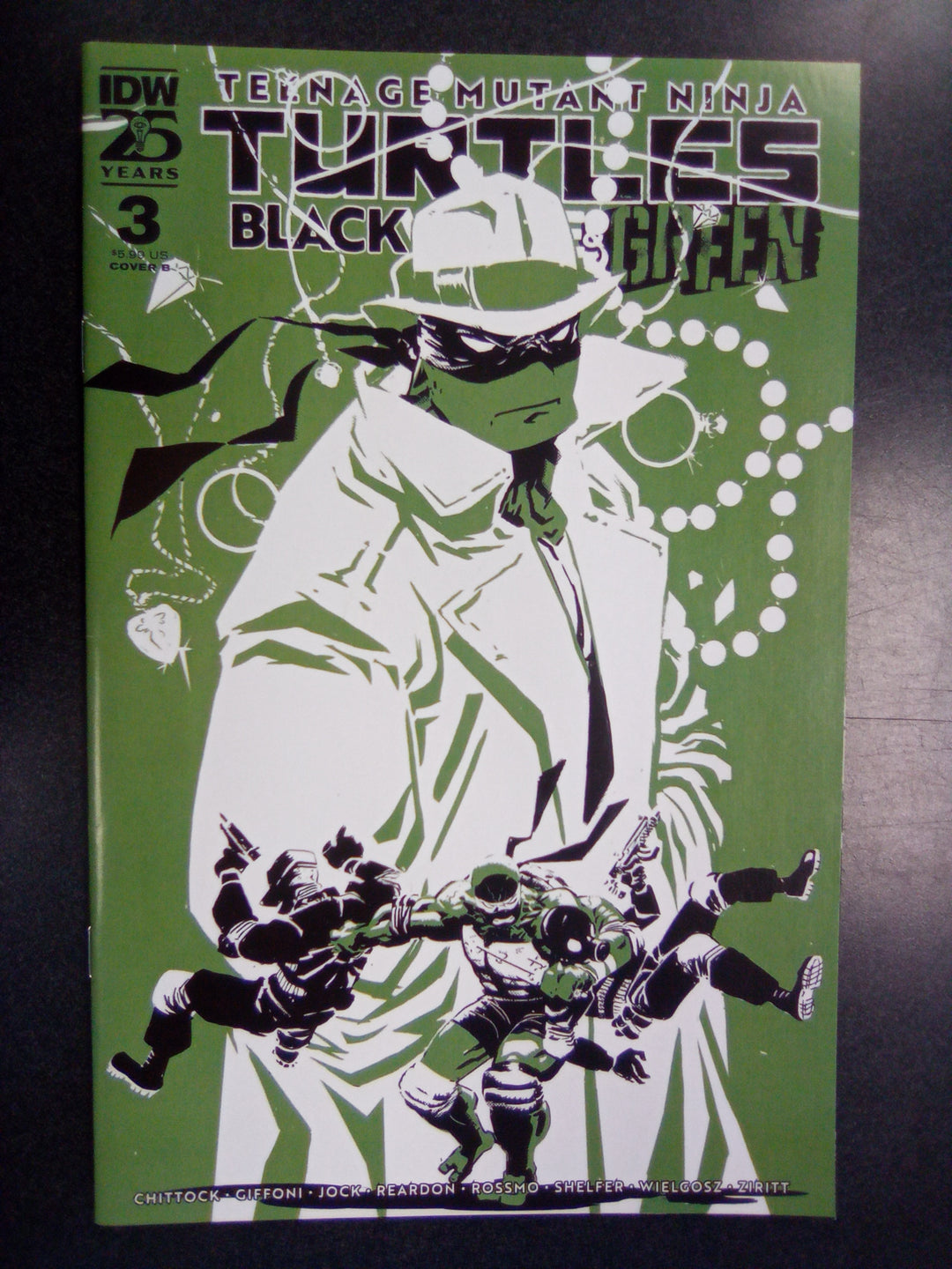 Teenage Mutant Ninja Turtles: Black, White, And Green #3 Variant B (Rossmo)