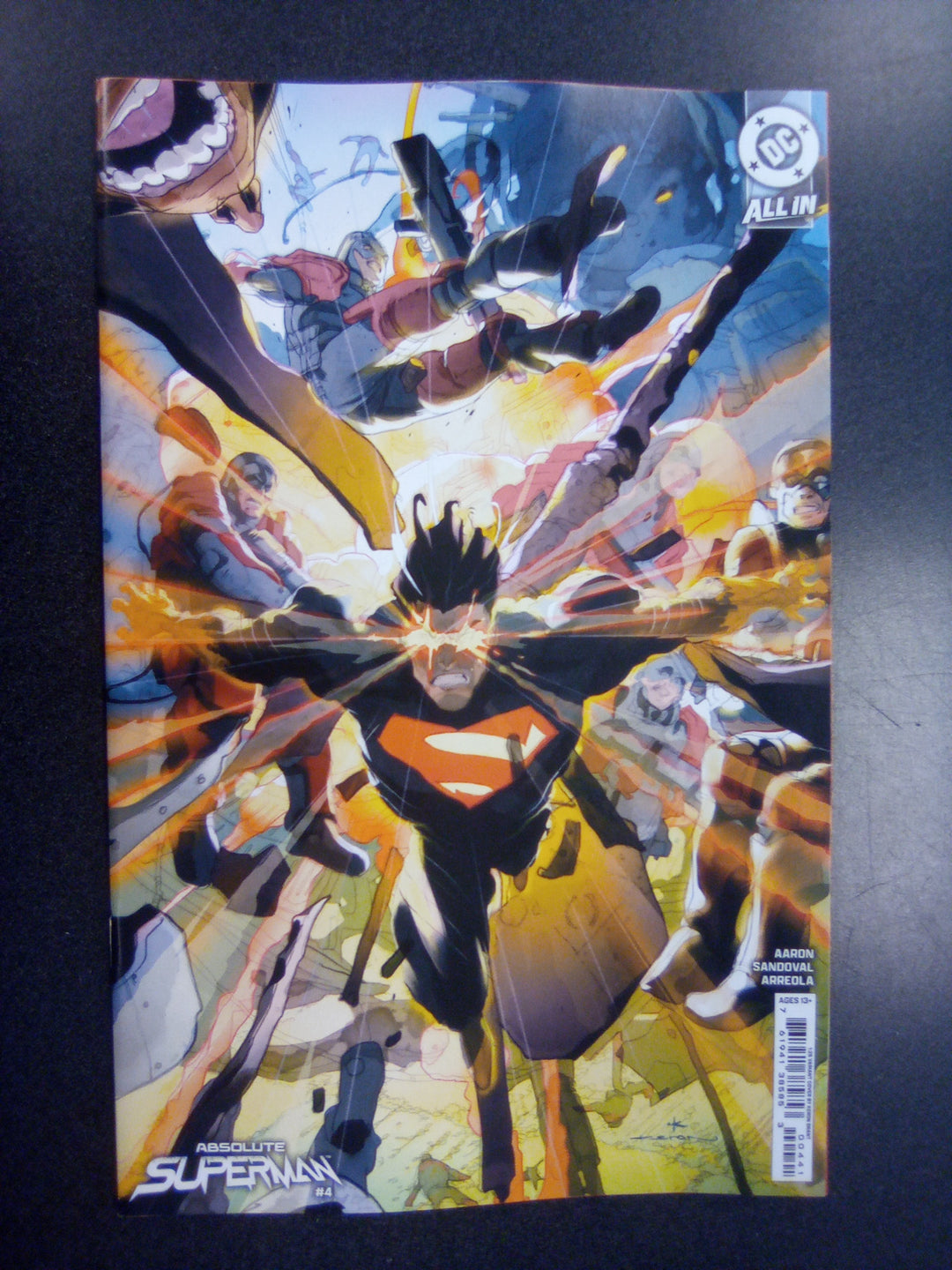 Absolute Superman #4 Cover D 1 in 25 Keron Grant Card Stock Variant