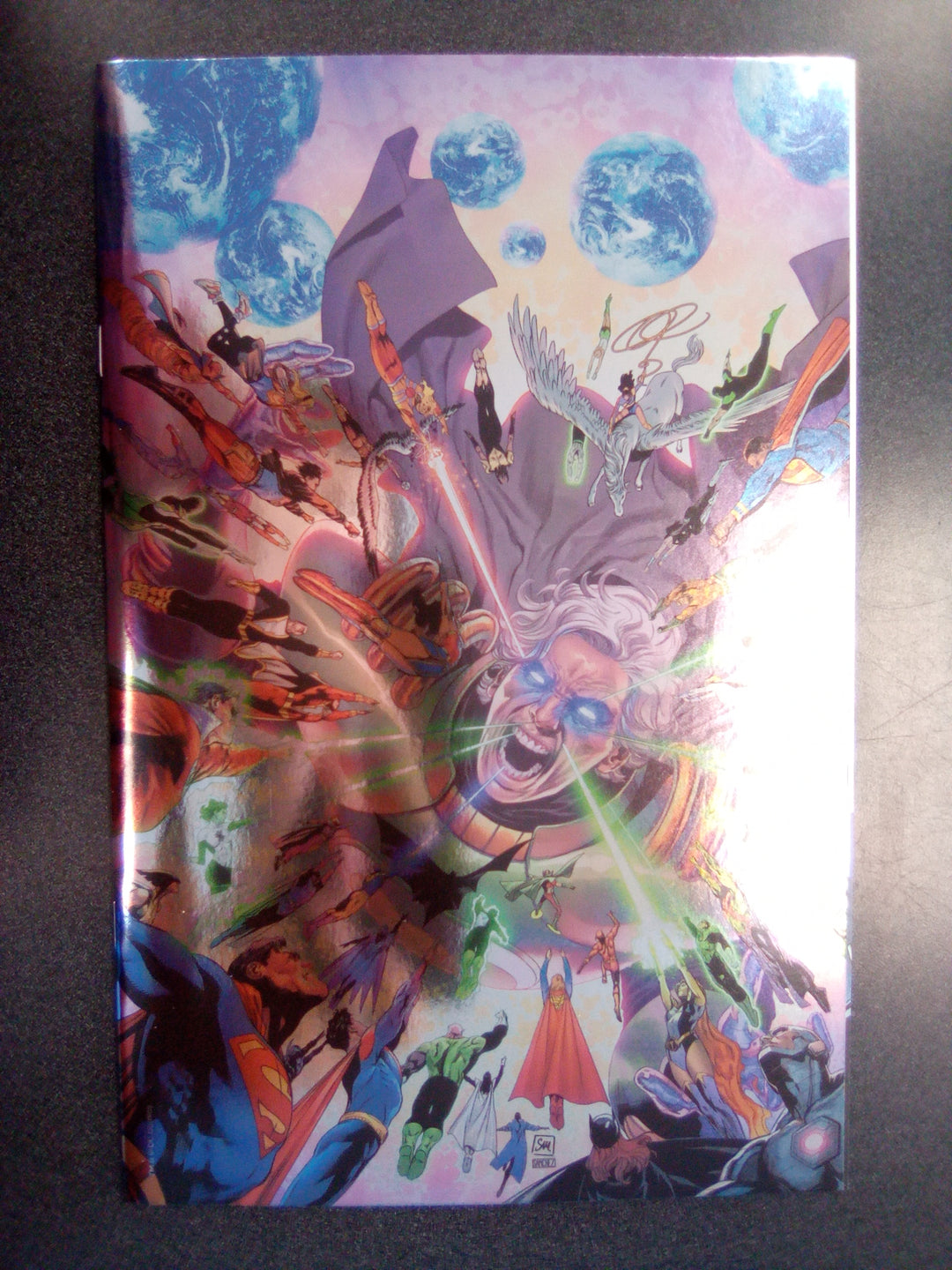 Dark Crisis On Infinite Earths #6 (Of 7) Cover G 1 in 100 Daniel Sampere & Alejandro Sanchez Foil Card Stock Variant
