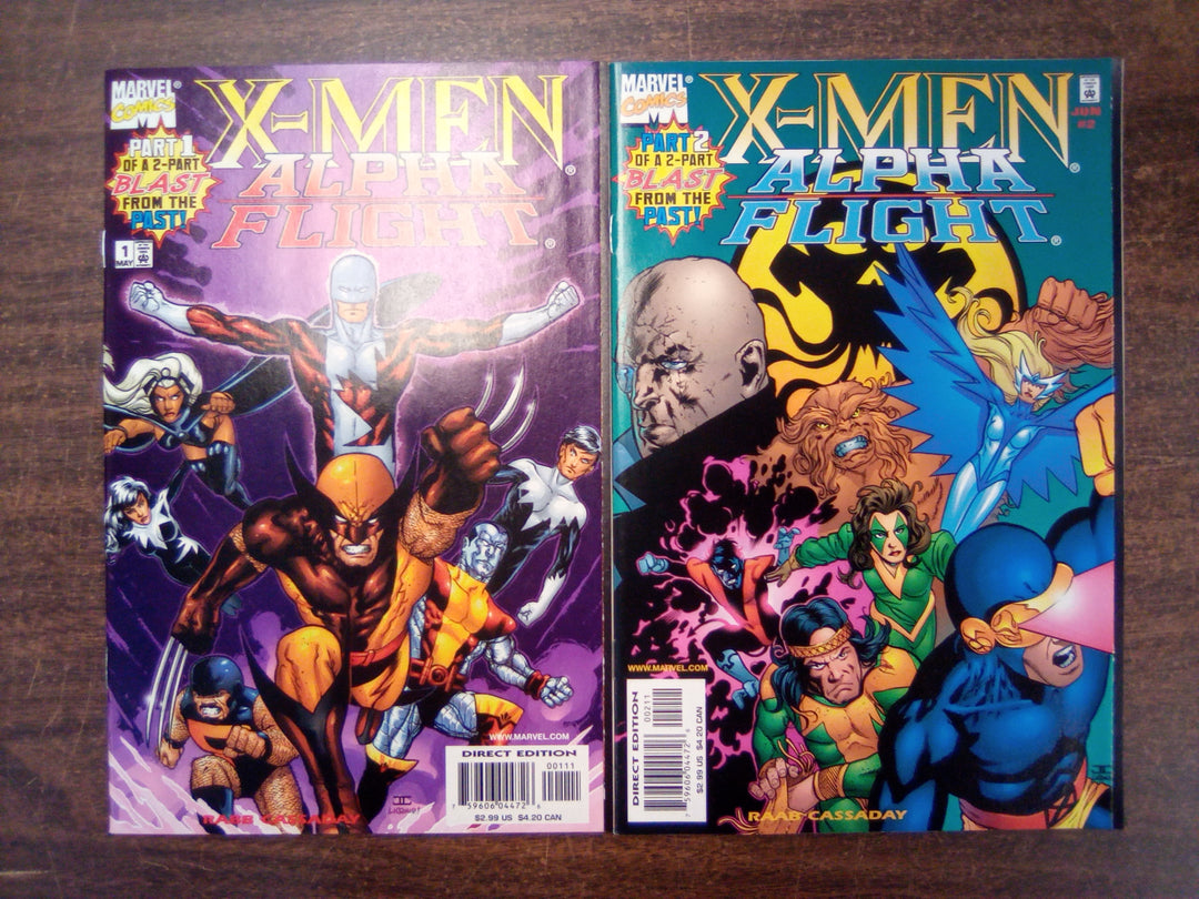 X-Men Alpha Flight #1 - 2 (1998) Set NM