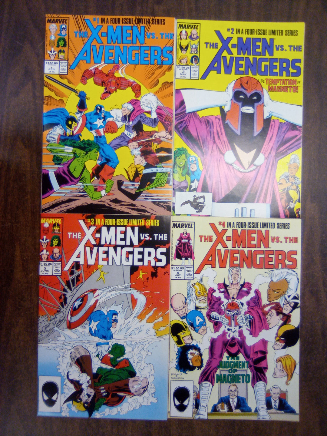 X-Men Vs The Avengers #1 - 4 (1987) Set NM