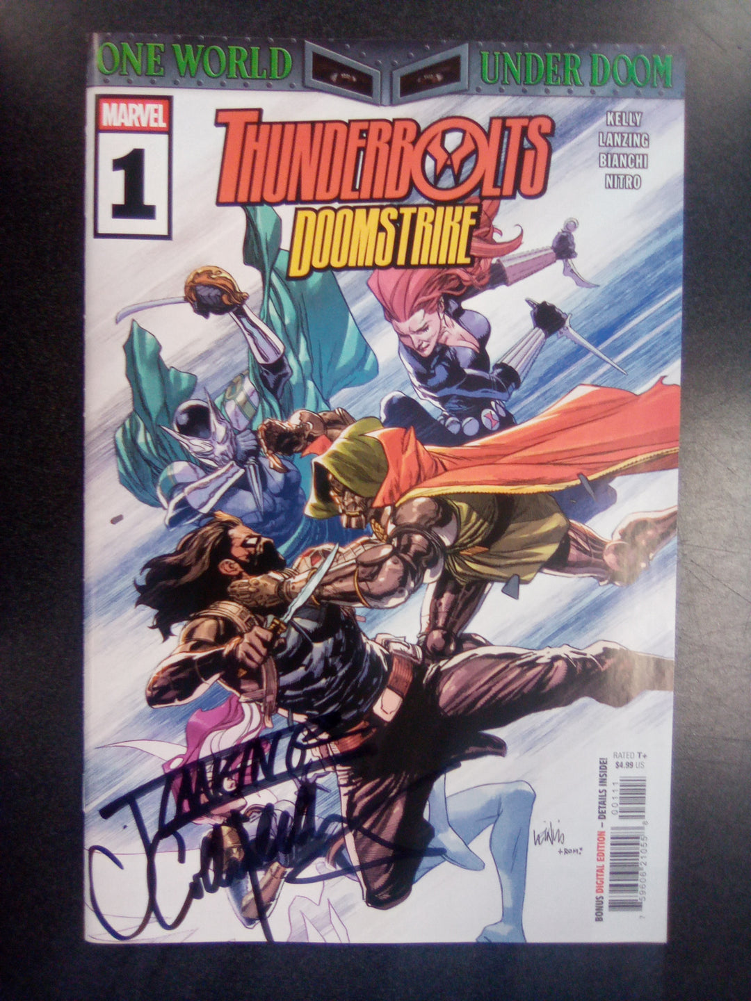 Thunderbolts Doomstrike #1 (2025) Signed by Jackson Lanzing & Collin Kelly