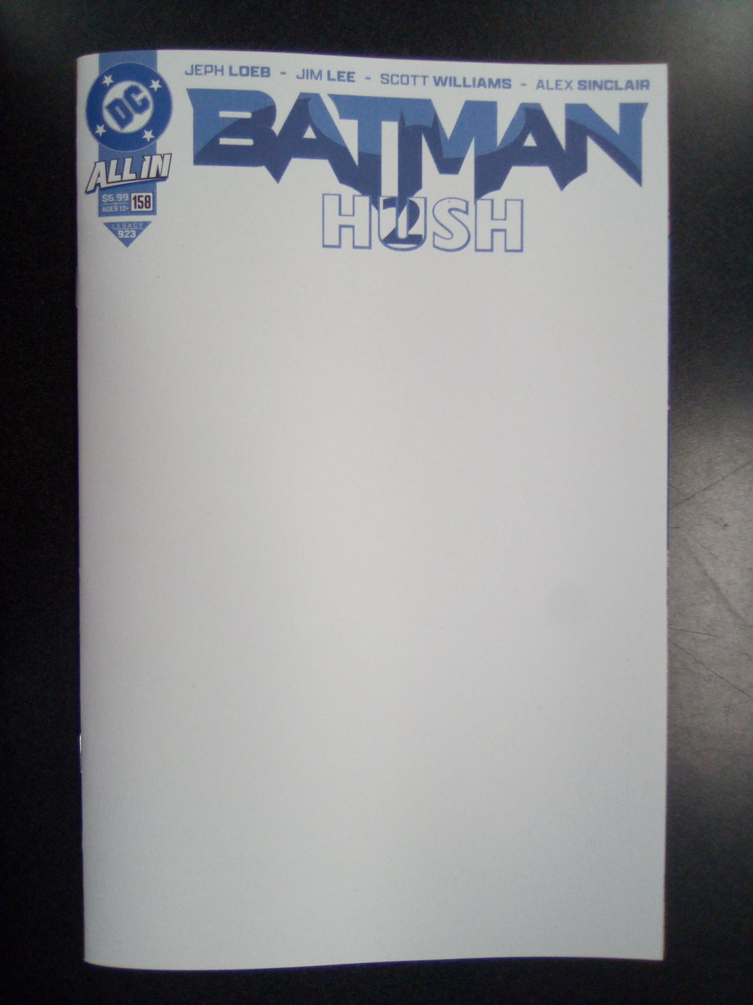 Batman #158 Cover H Blank Variant
