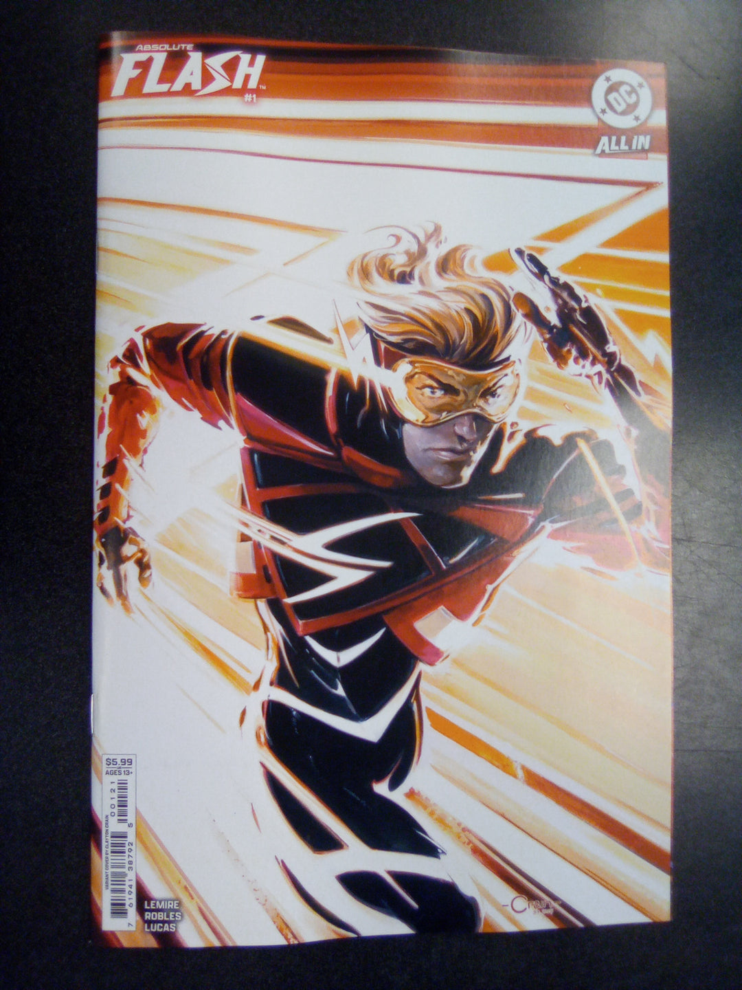 Absolute Flash #1 Cover B Clayton Crain Card Stock Variant