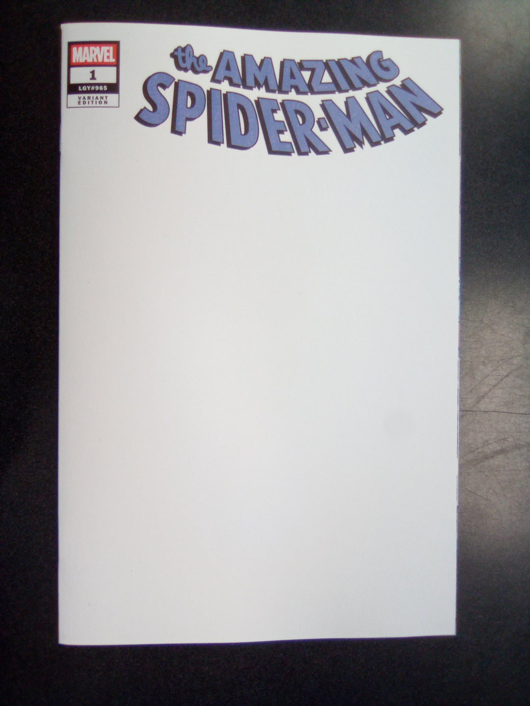 Amazing Spider-Man #1 Blank Cover Variant