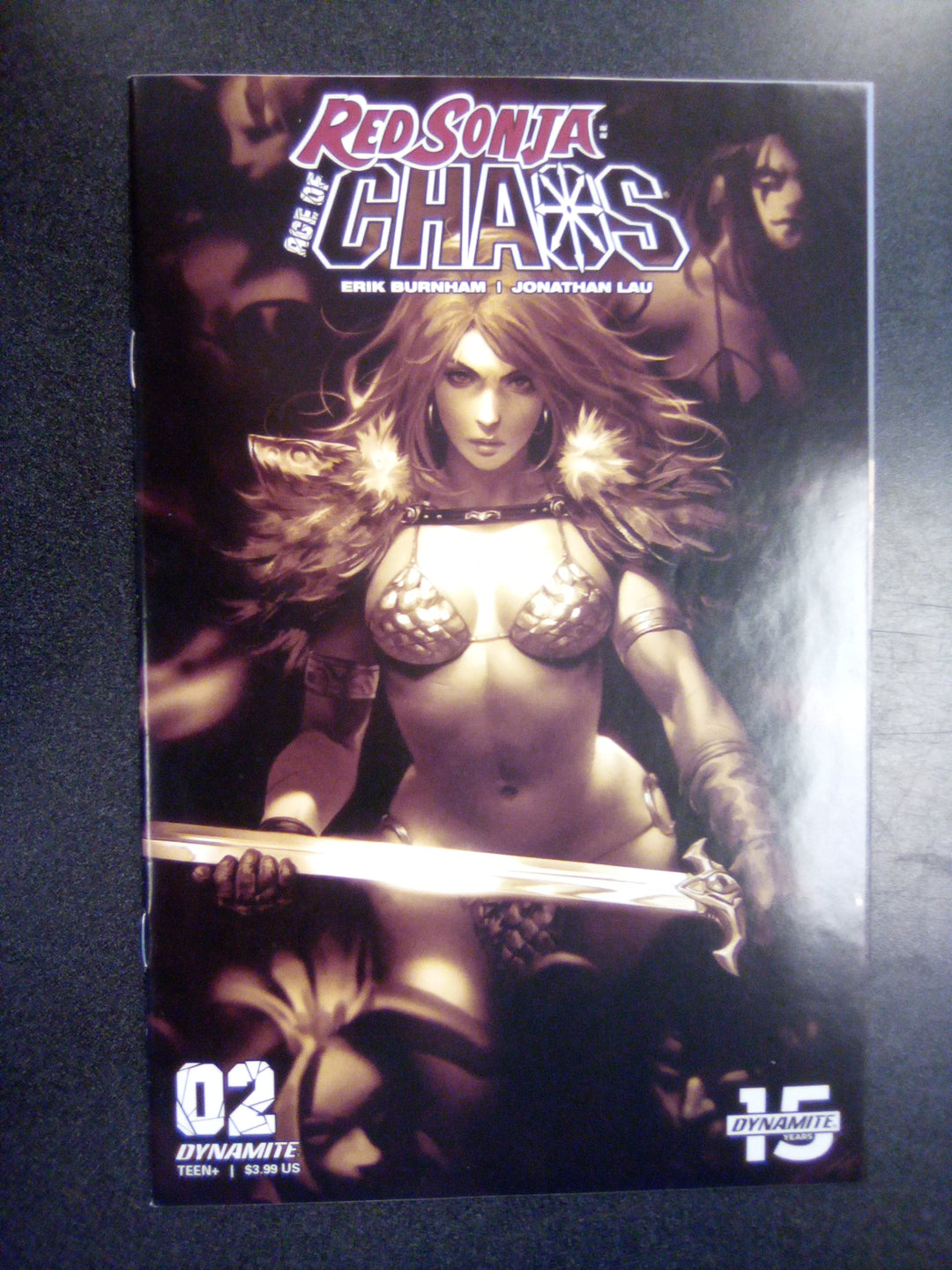 Red Sonja Age Of Chaos #2 1:25 Chew Monochromatic Variant