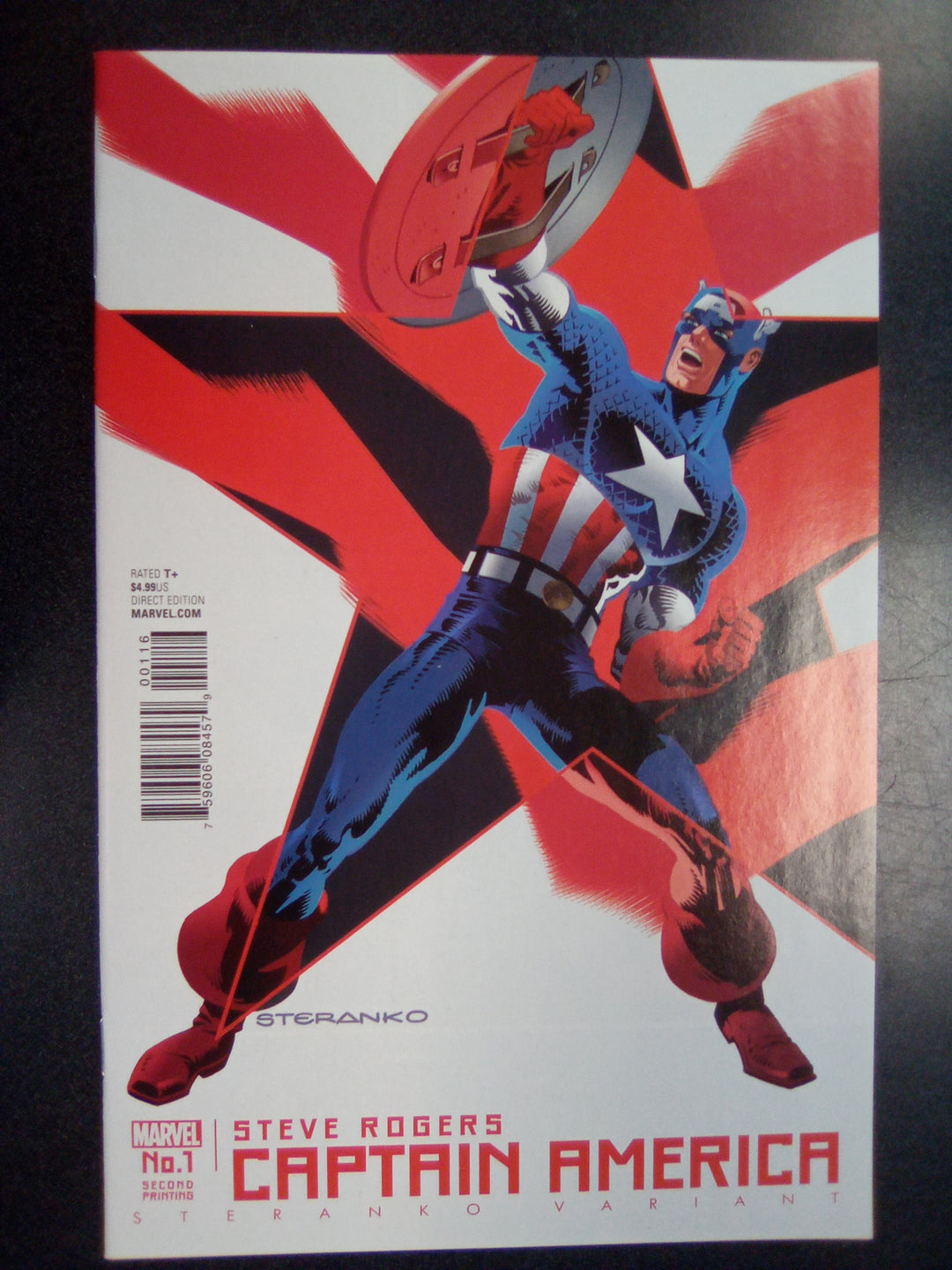 Captain America Steve Rogers #1 (2016) Second Print Jim Steranko Variant