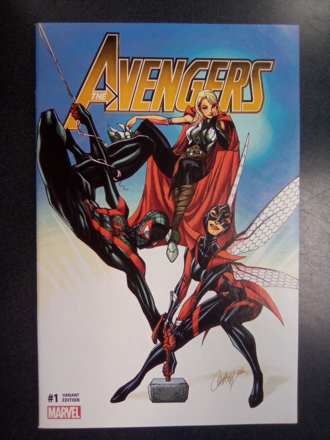 Avengers #1 (2017) J Scott Campbell ComicXposure Variant