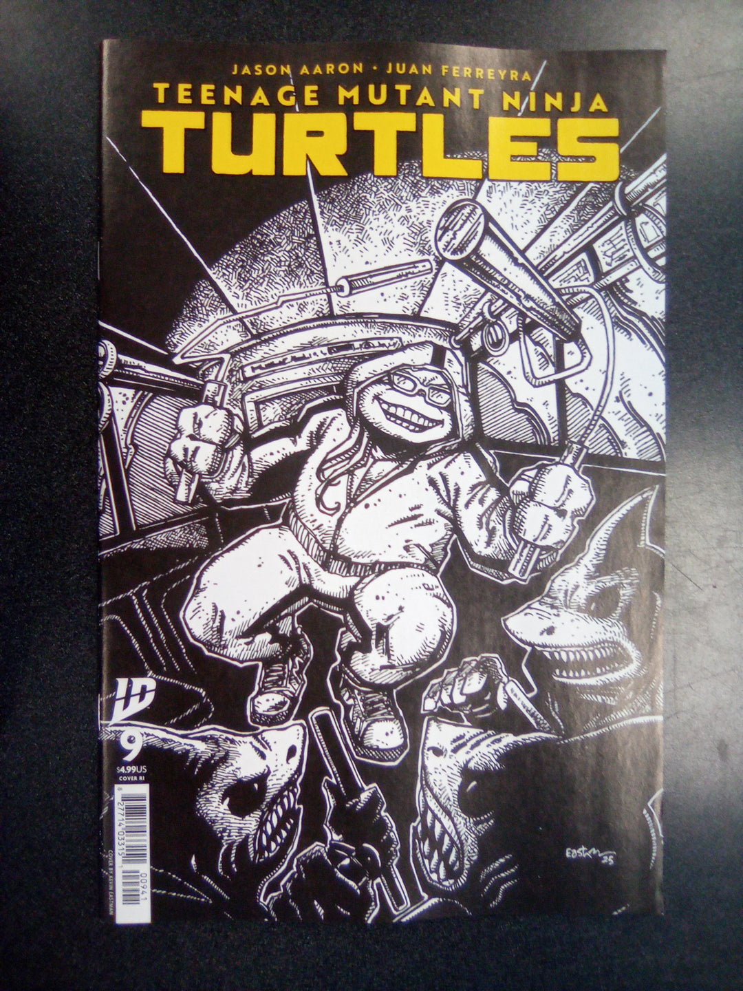 Teenage Mutant Ninja Turtles 2024 #9 10 Copy Eastman Black & White