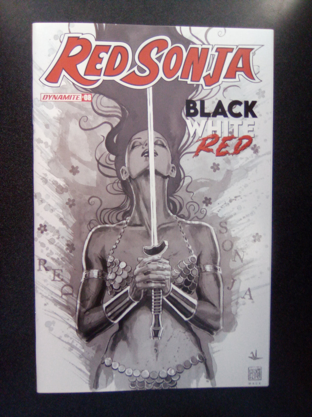 Red Sonja Black White Red #8 (2022) 1:30 David Mack B&W Variant
