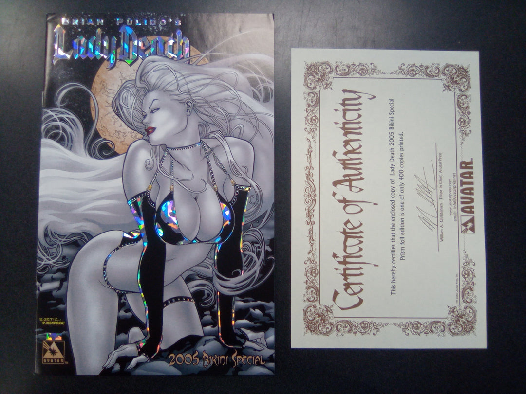 Lady Death 2005 Bikini Special Prism Foil Edition Limited to 400 copies with CoA