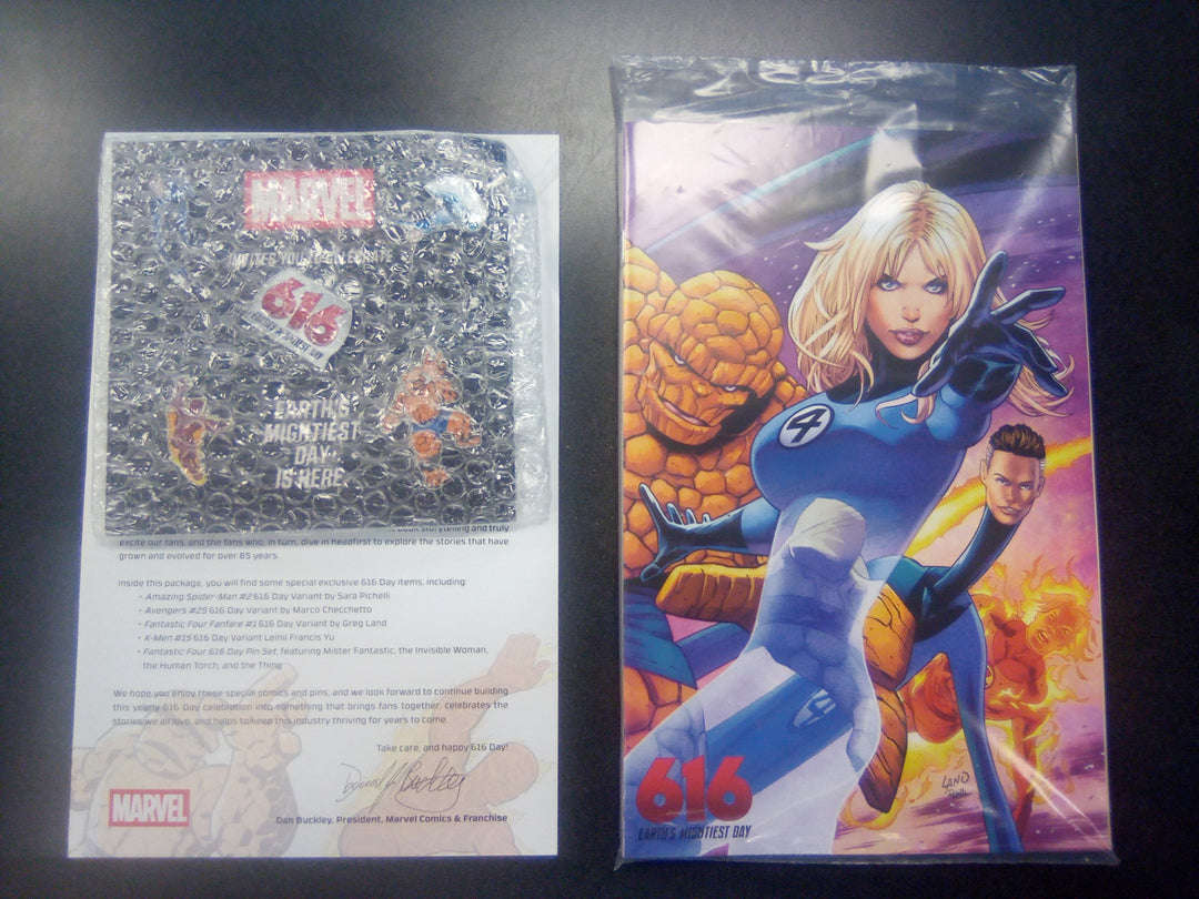 Marvel 616 Day 2025 Promo Pack Polybagged Variants + Pin Set