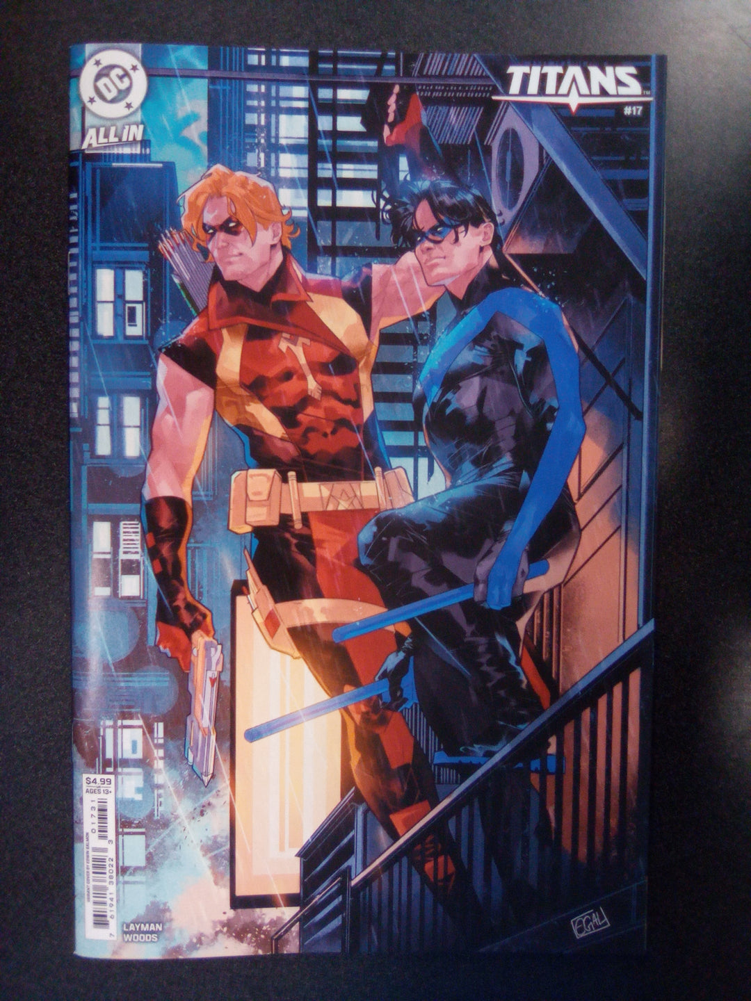 Titans #17 Cover C Edwin Galmon Card Stock Variant