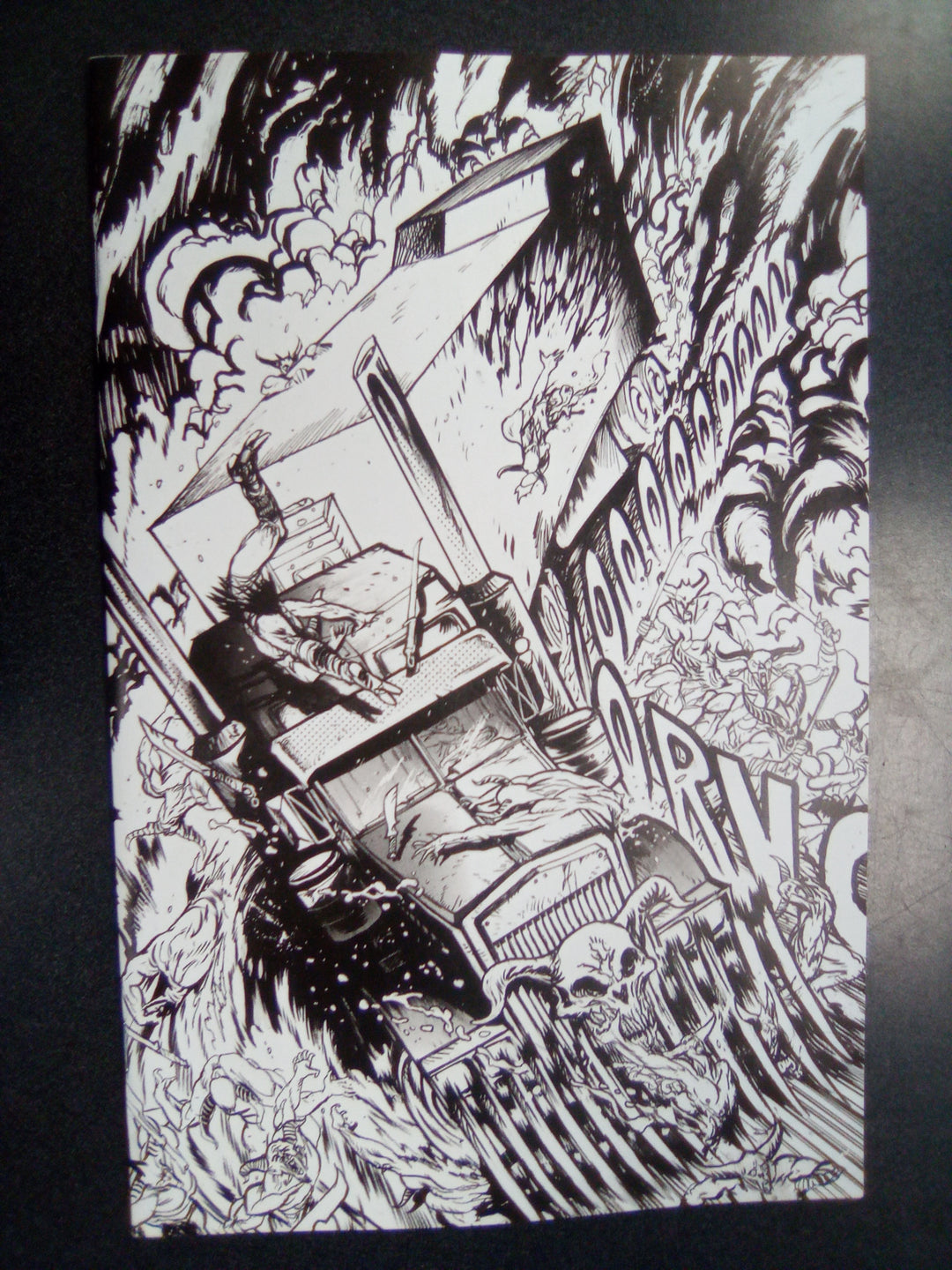 Big Rig #1 Cover H 1:25 Daniel Warren Johnson Bw Variant