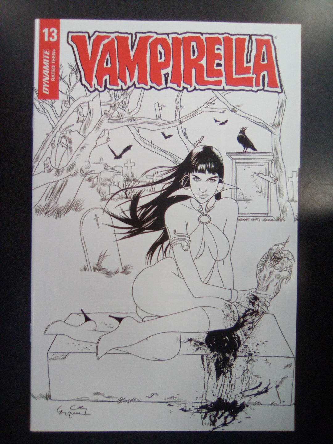 Vampirella #13 (2020) 1:20 Gunduz B&W Variant