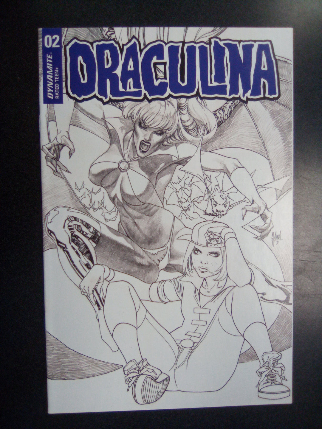 Draculina #2 Cover H 25 Copy Variant Edition March Black & White