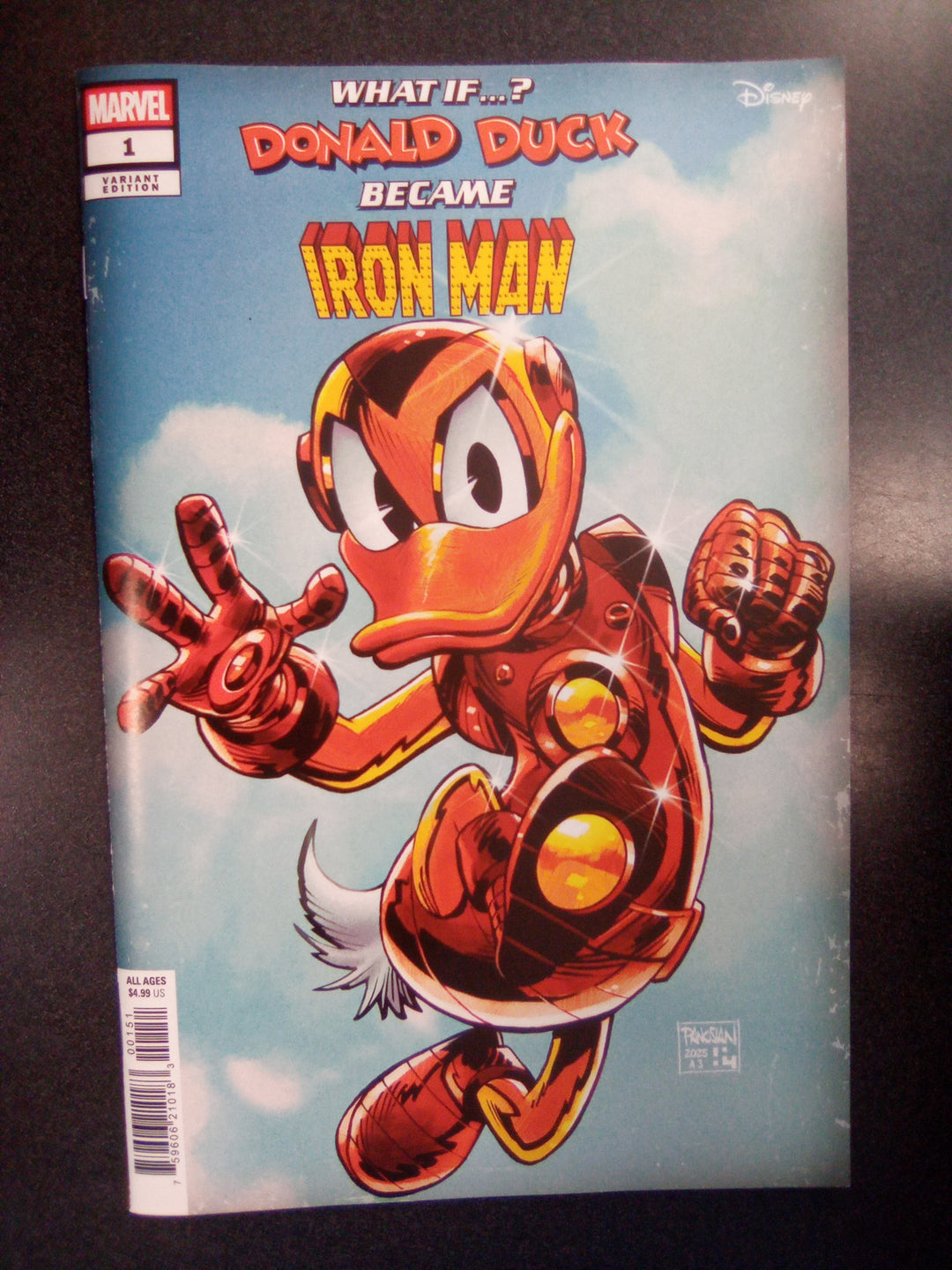 Marvel & Disney: What If...? Donald Duck Became Iron Man #1 Dan Panosian Variant