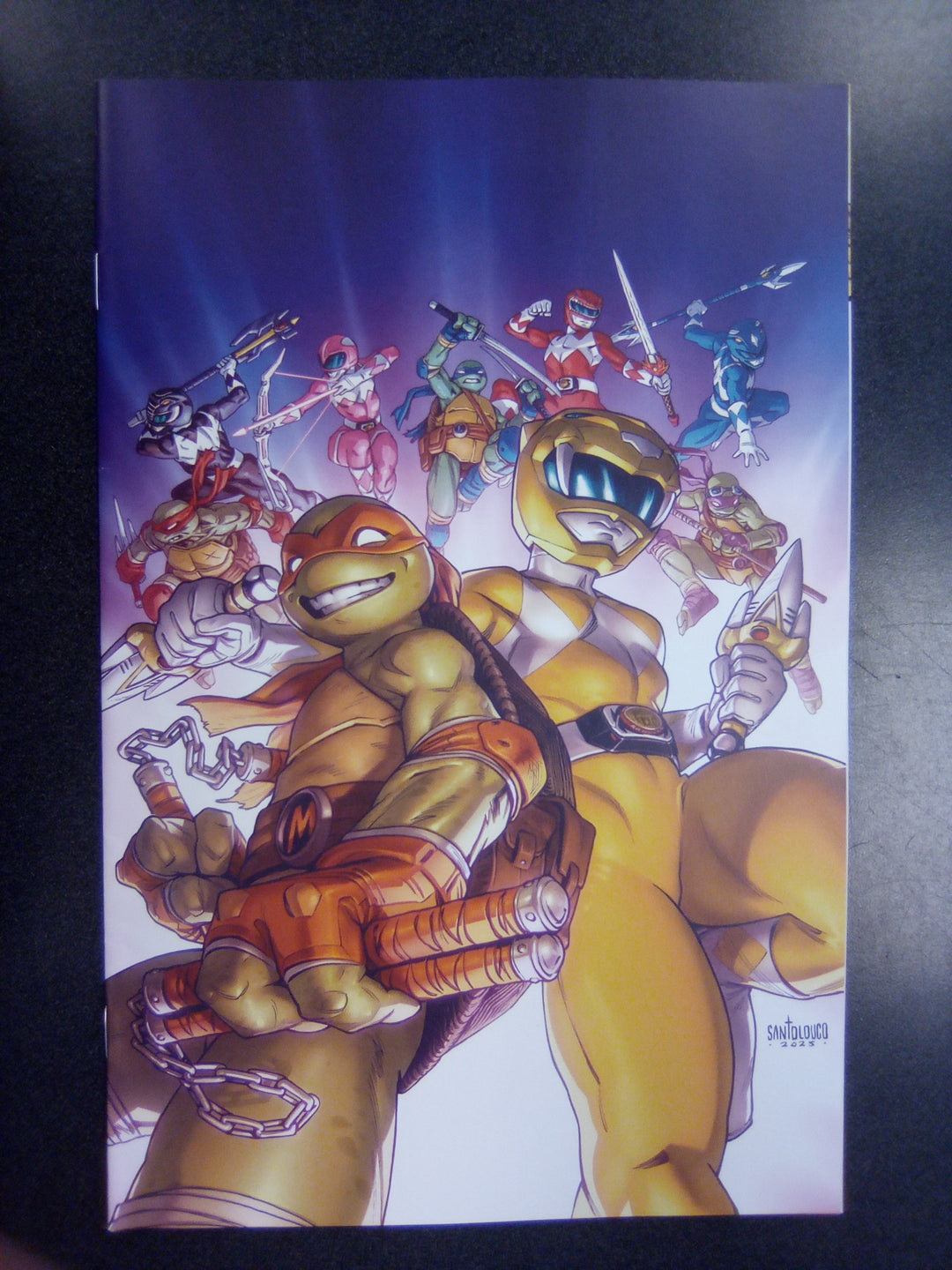 Mighty Morphin Power Rangers/ Teenage Mutant Ninja Turtles III #1 M 1:300 Variant Edition (Santolouco)