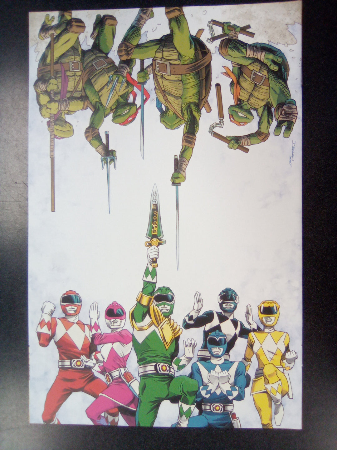 Mighty Morphin Power Rangers/ Teenage Mutant Ninja Turtles III #1 J 1:50 Variant Edition (Shalvey)