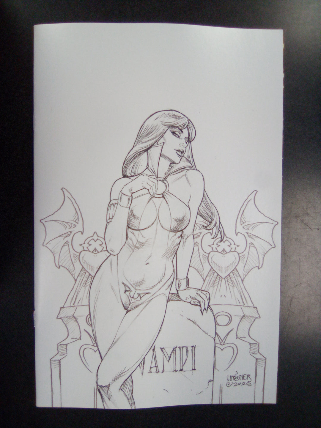 Vampirella Armageddon #2 Cover N Inc 1:15 Joseph Michael Linsner Line Art Full Art Variant
