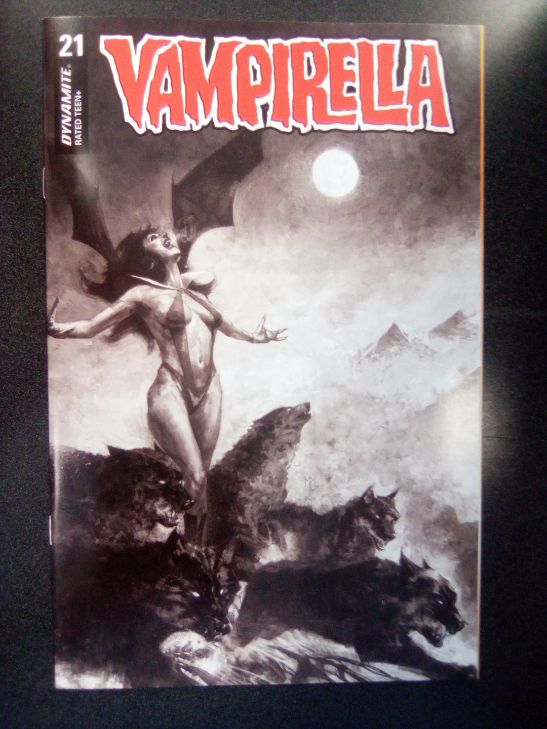 Vampirella #21 (2021) 1:40 Mastrazzo B&W Variant