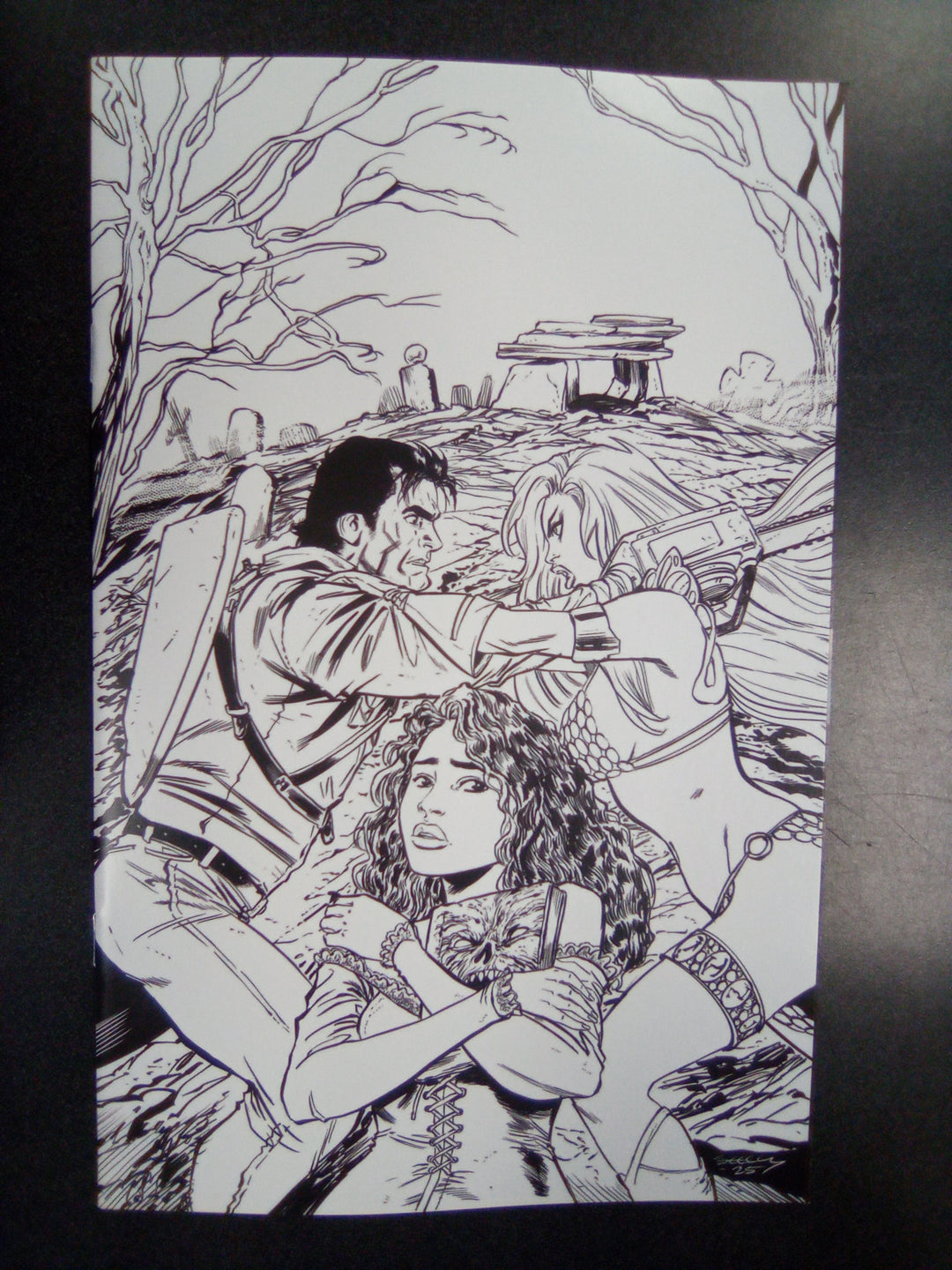 Red Sonja vs Army Of Darkness #5 Cover I 1:15 Tim Seeley Line Art Full Art Variant