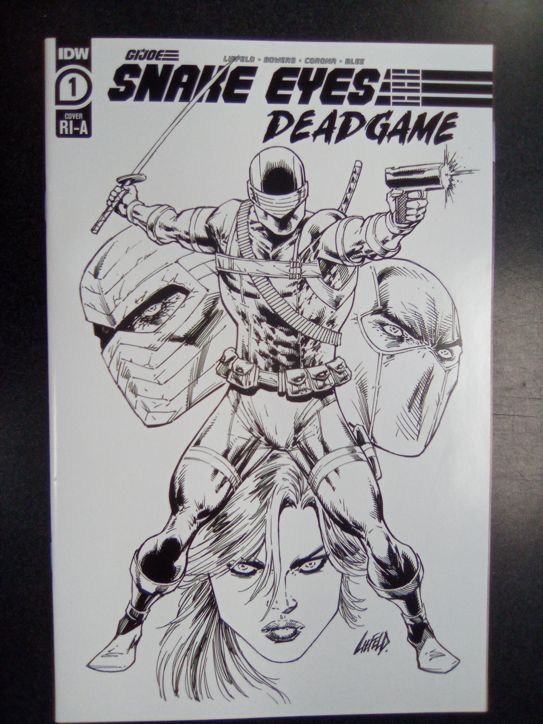 GI Joe Snake Eyes Dead Game #1 (2020) RI-A Rob Liefeld Sketch Variant