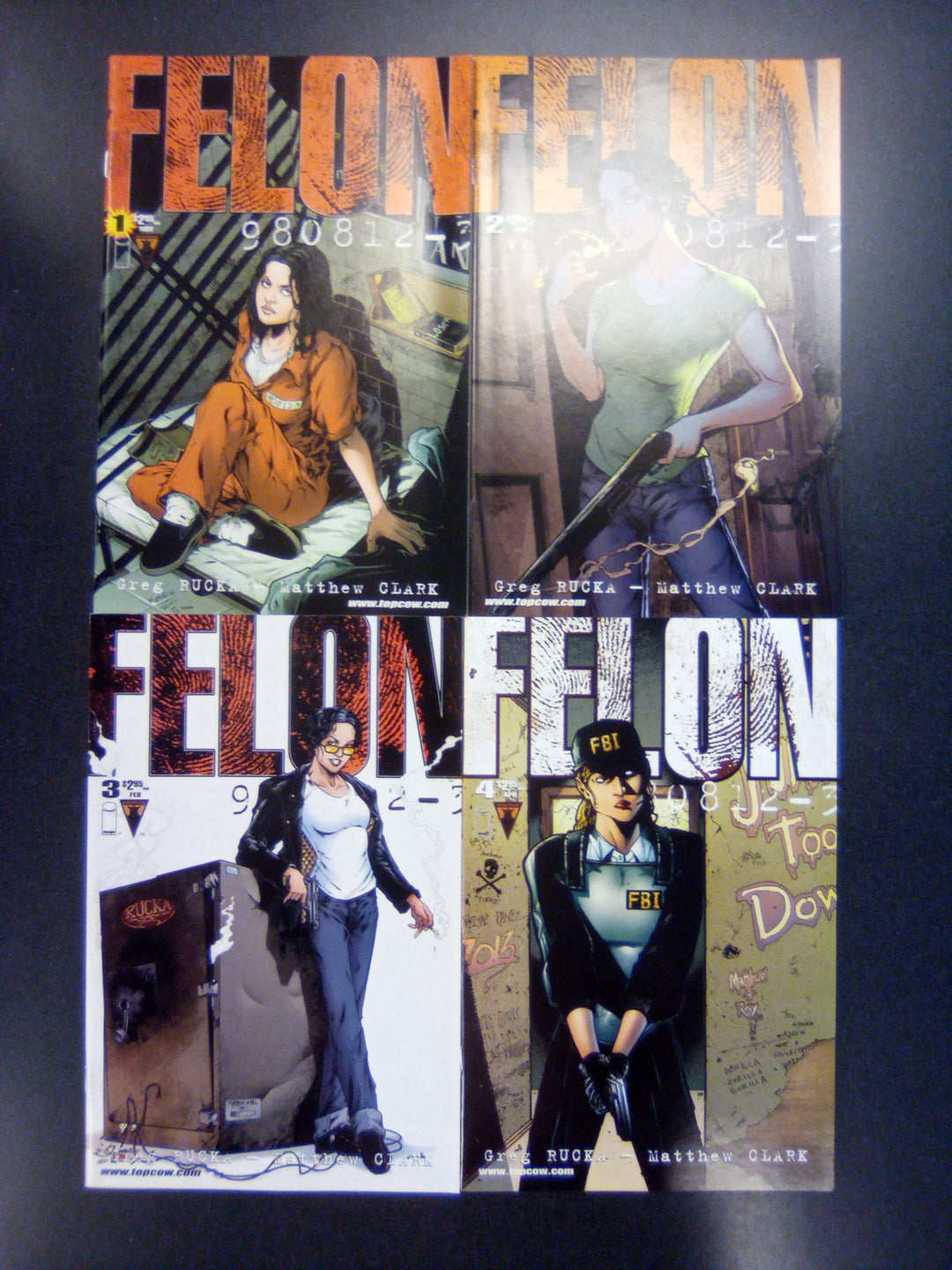 Felon #1 - 4 (2001) Complete Set NM