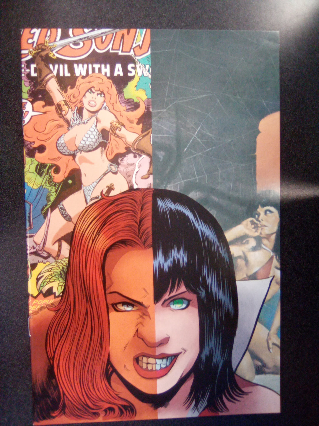 Vampirella Red Sonja #7 1:30 Moss Virgin Variant
