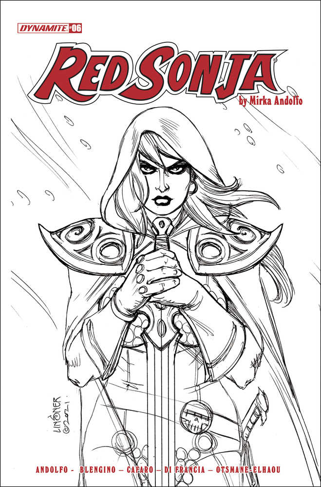 Red Sonja (2021) #6 Cover H 1:25 Linsner Black & White Variant