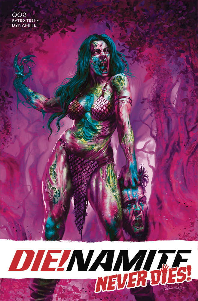 Die!Namite Never Dies #2 Cover M Foc Parrillo Ultraviolet