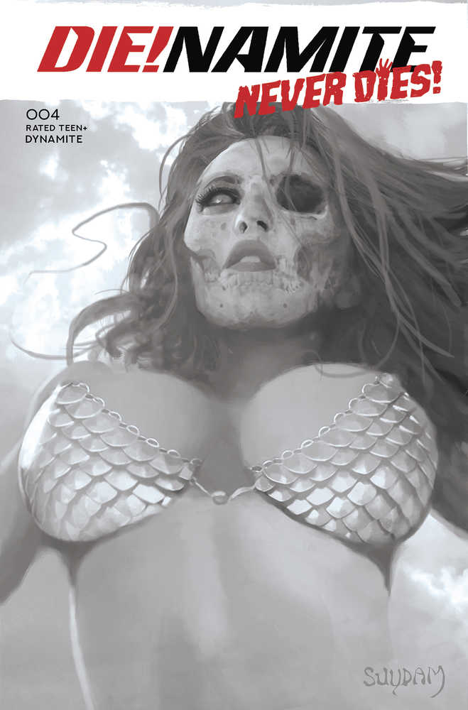 Die!Namite Never Dies #4 Cover G 20 Copy Variant Edition Suydam Black & White