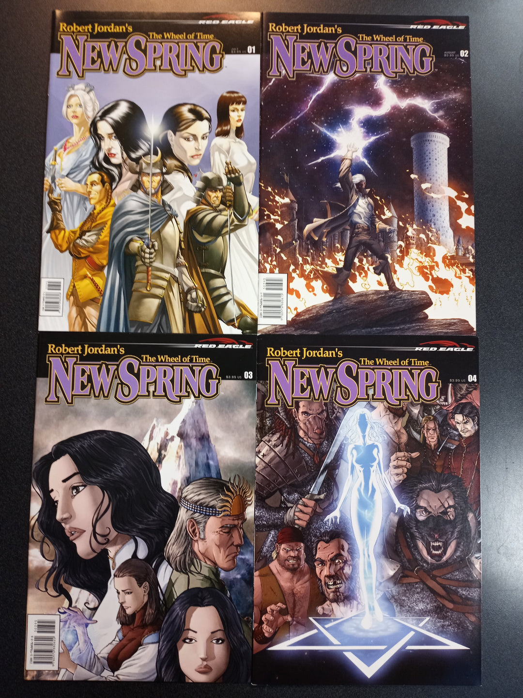 Wheel of Time New Spring (Red Eagle) #1 - 4 Set VF/NM