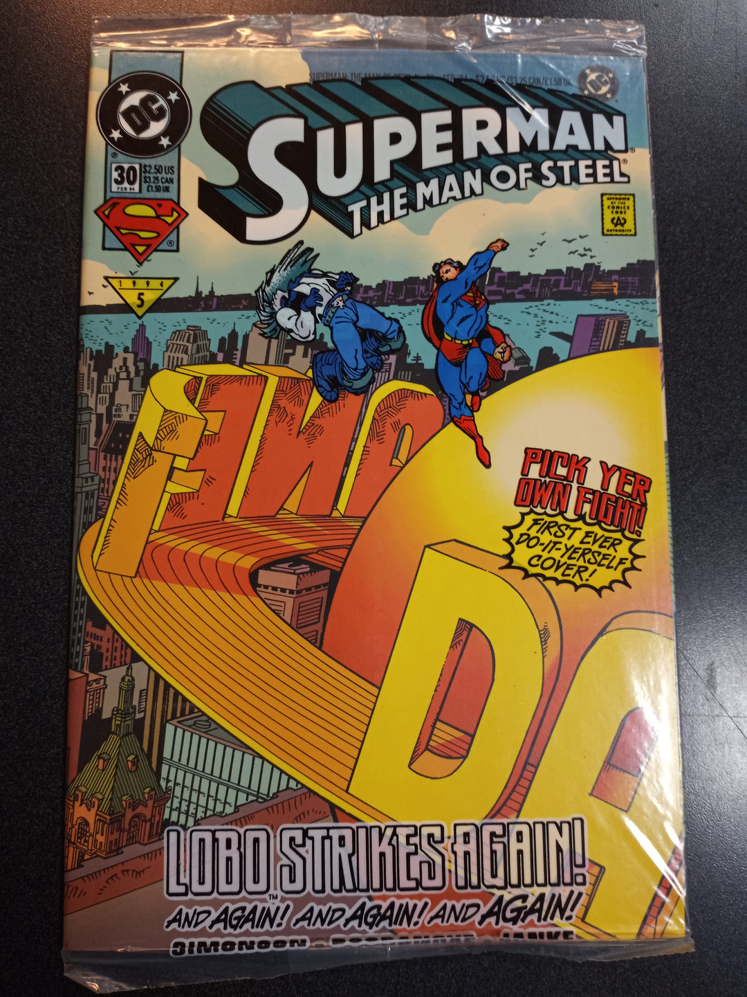 Superman The Man of Steel #30 NM (Polybagged)