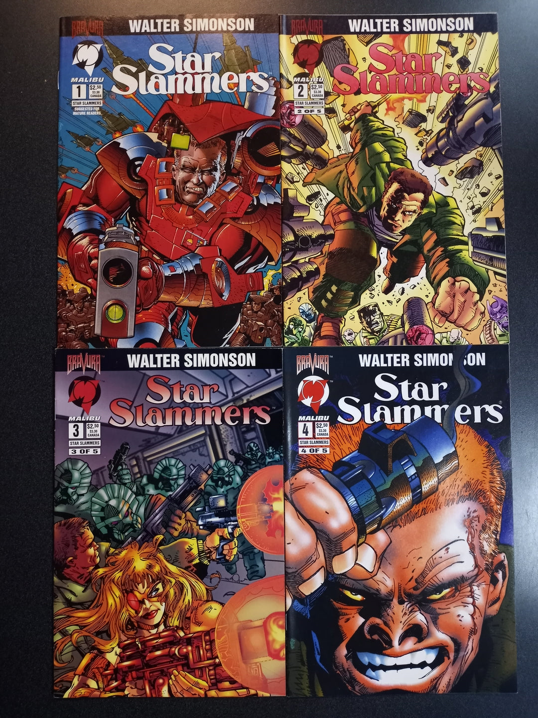 Star Slammers (Malibu, 1994) #1 - 4 Set VF/NM
