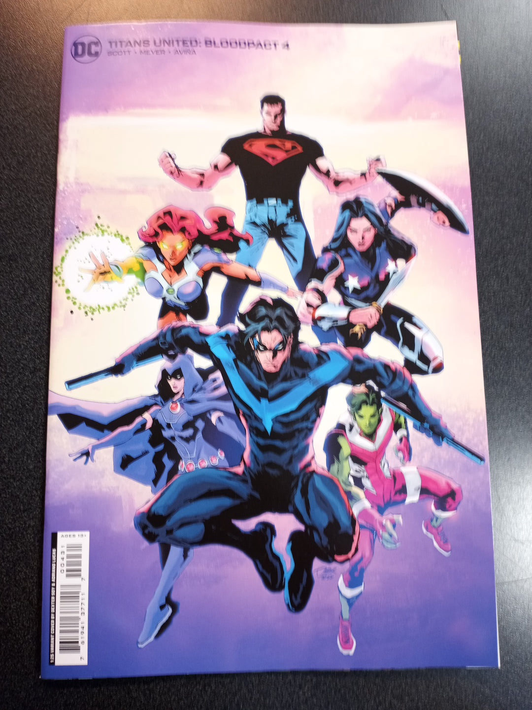 Titans United Bloodpact #4 (Of 6) Cover D 1 in 25 Dexter Soy Card Stock Variant